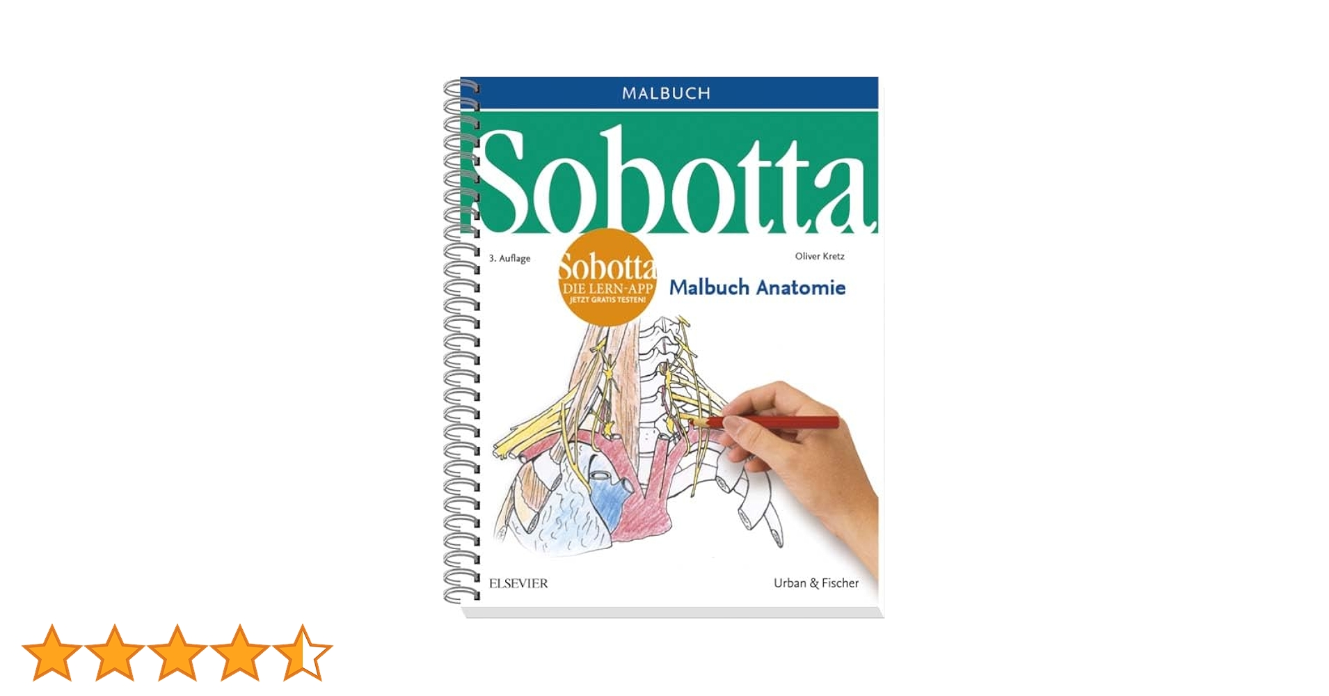 健康・医学 Sobotta Malbuch Anatomie Sobotta Malbuch Anatomie - 9783437412646